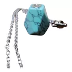 Bevonzó türkiz amulett ezüst lánccal