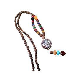 Fa Nyaklánc Mala Ganésha Medállal