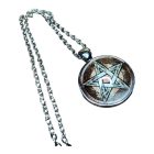 Védelmi pentagram amulett lánc