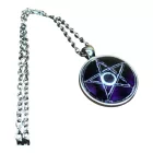Védelmi pentagram amulett lánc