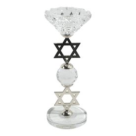 Zsidó  csiszolt gyertyatartó