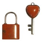 Vörös jáspis lakat és kulcs