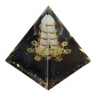 Orgonit piramis fekete