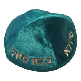 Kipa zöld bársony