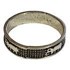 Karikagyűrű szarvas mintával