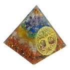 Csakrás orgonit piramis