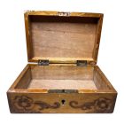 Mintás antik fa szelence