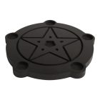 Pentagramos gyertyatartó fekete
