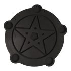 Pentagramos gyertyatartó fekete