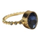 Ovális kék köves gyűrű