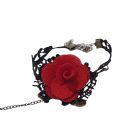 Rózsás karkötő gyűrűvel