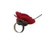 Rózsás karkötő gyűrűvel