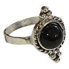 Fekete gömb gyűrű