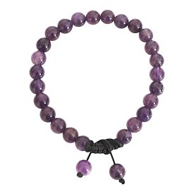 Ametiszt golyós karkötő
