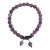 Ametiszt golyós karkötő