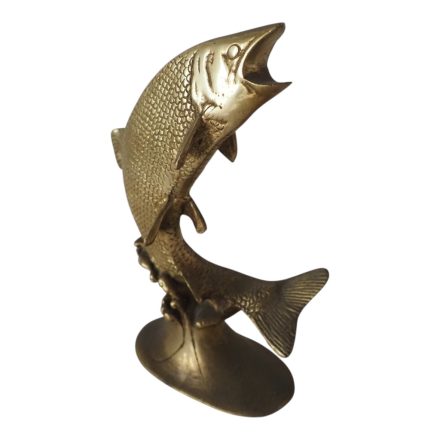 Réz halacska szobor