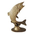 Réz halacska szobor