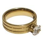 Csiszolt köves gyűrű