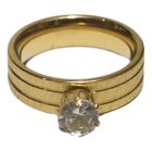 Csiszolt köves gyűrű