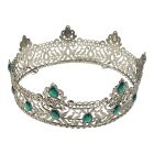 Korona zöld kövekkel