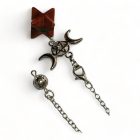 Vörös jáspis merkaba inga