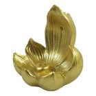 Lótusz füstölőtartó aranyszínű