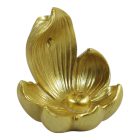 Lótusz füstölőtartó aranyszínű