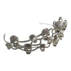 Strasszos koponyás fejdísz