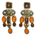 Színes köves fülbevaló