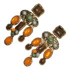 Színes köves fülbevaló