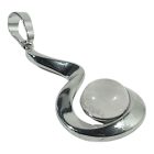 Rózsakvarc hullámos medál