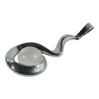 Rózsakvarc hullámos medál