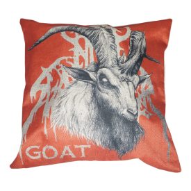 Párnahuzat baphomet piros