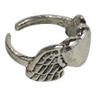 Angyalszárnyak szívvel gyűrű