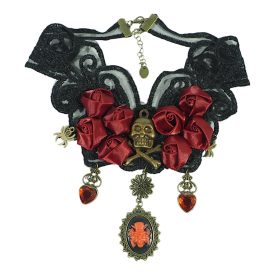 Gótikus pókos nyakpánt