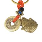 Szerencsehozó macskás kulcstartó