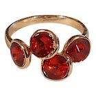 Piros köves gyűrű