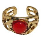 Piros köves csipke gyűrű