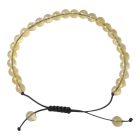 Citrin golyós karkötő