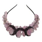 Cseresznyekvarc tiara