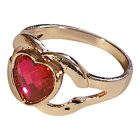 Pink szíves gyűrű