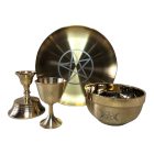 Pentagram mintájú áldozótál