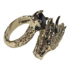 Sárkány gyűrű kék kővel