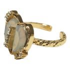 Opálos szív gyűrű