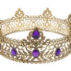 Korona lila kövekkel