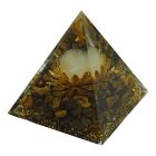 Orgonit piramis tigrisszemmel