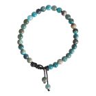 Amazonit golyós karkötő