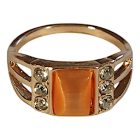 Narancs köves gyűrű