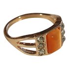 Narancs köves gyűrű