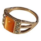 Narancs köves gyűrű